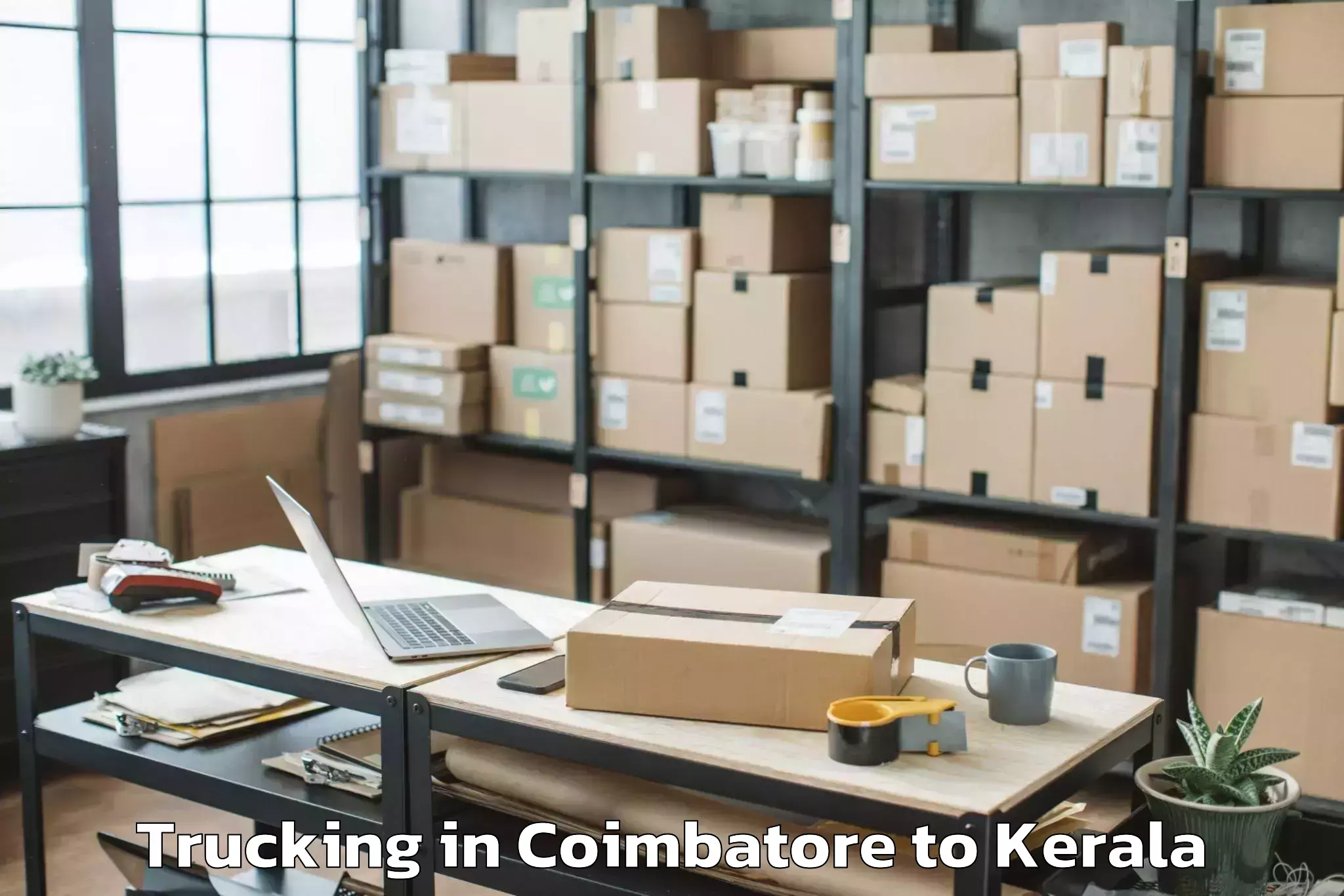 Top Coimbatore to Chelakara Trucking Available